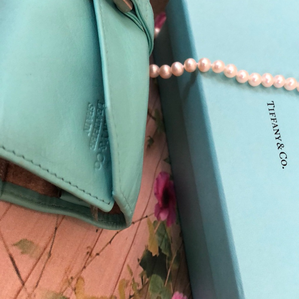 Tiffany&Co. Tiffany blue leather jewelry roll/case - Picture 8 of 9